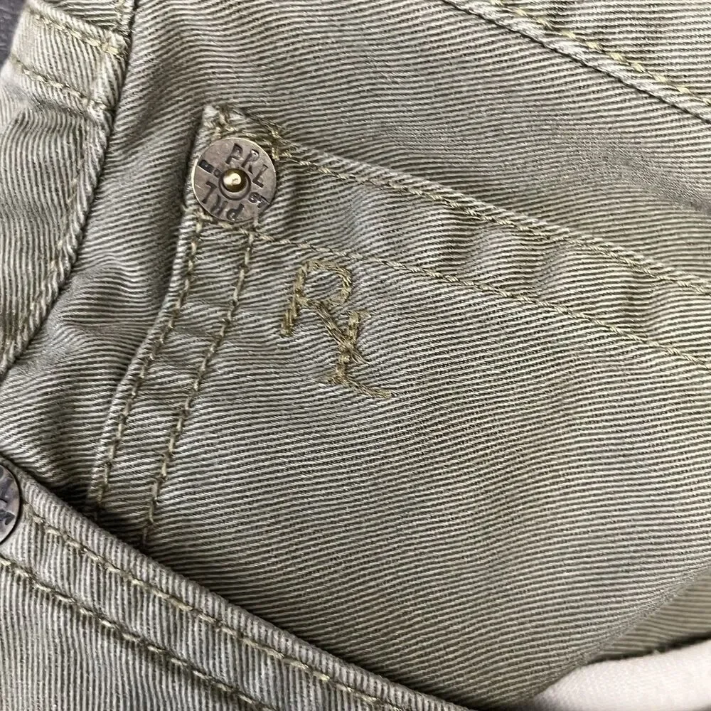 Polo Ralph Lauren 650 Straight Fit 5-Pocket Pants Mens 34x32 Green Flat Front